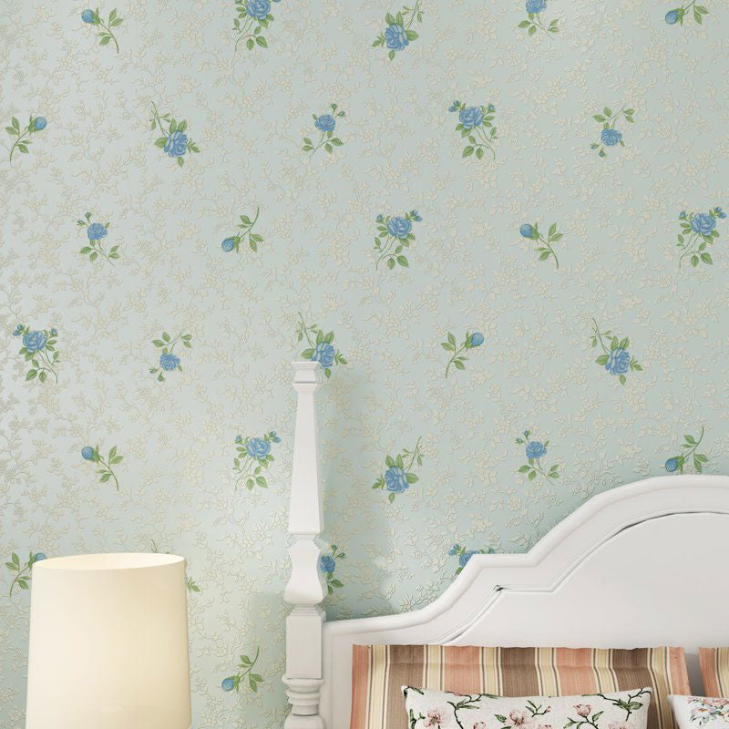 33' x 20.5" Wallpaper Fresh Minimalist Dense Flower Design Wall Decor, Non-Pasted