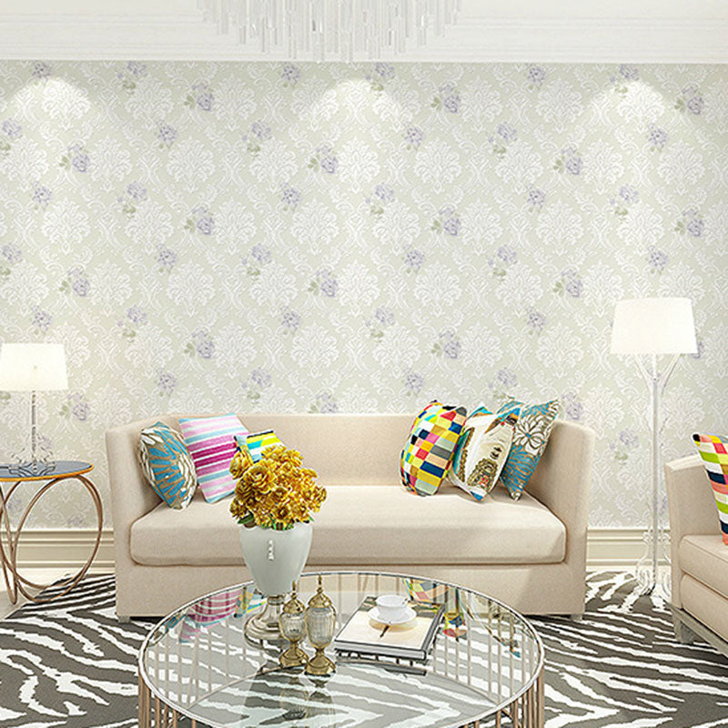 Natural Color Blossom Wall Decor Stain-Resistant Non-Pasted Wallpaper Roll, 33 ft. x 20.5 in