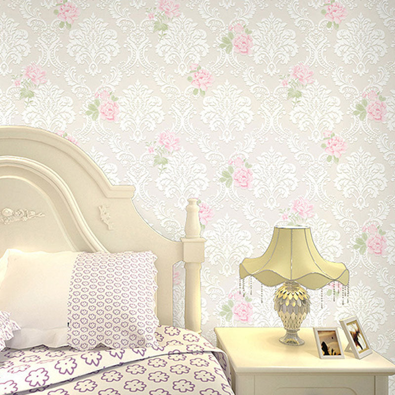 Natural Color Blossom Wall Decor Stain-Resistant Non-Pasted Wallpaper Roll, 33 ft. x 20.5 in