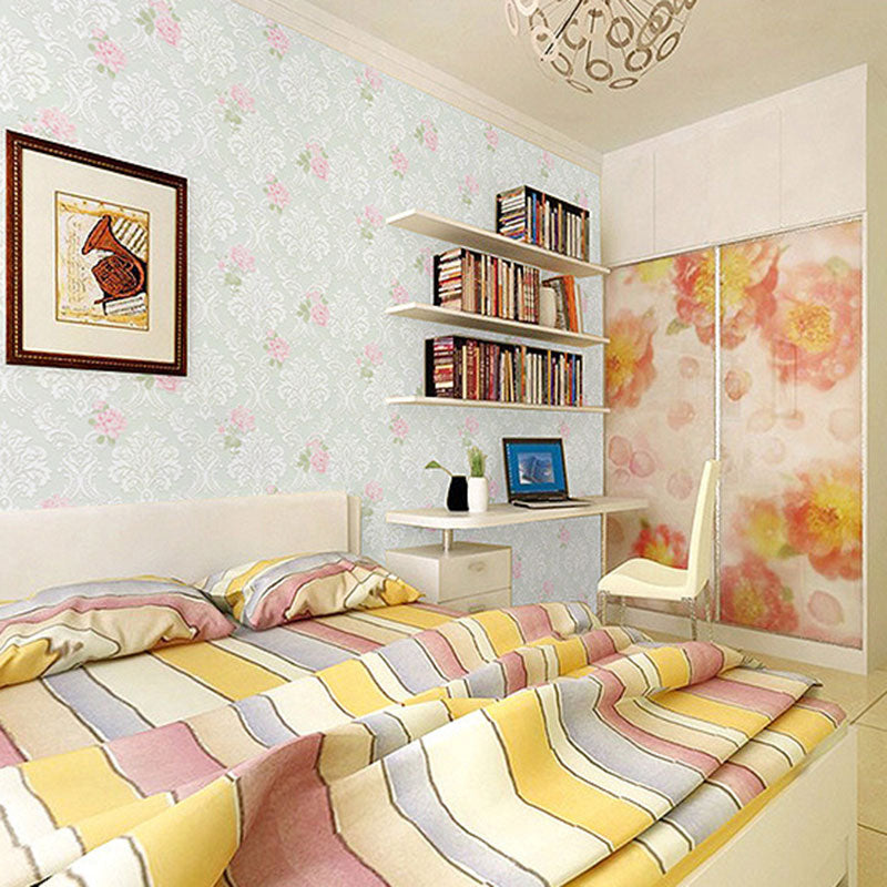 Natural Color Blossom Wall Decor Stain-Resistant Non-Pasted Wallpaper Roll, 33 ft. x 20.5 in