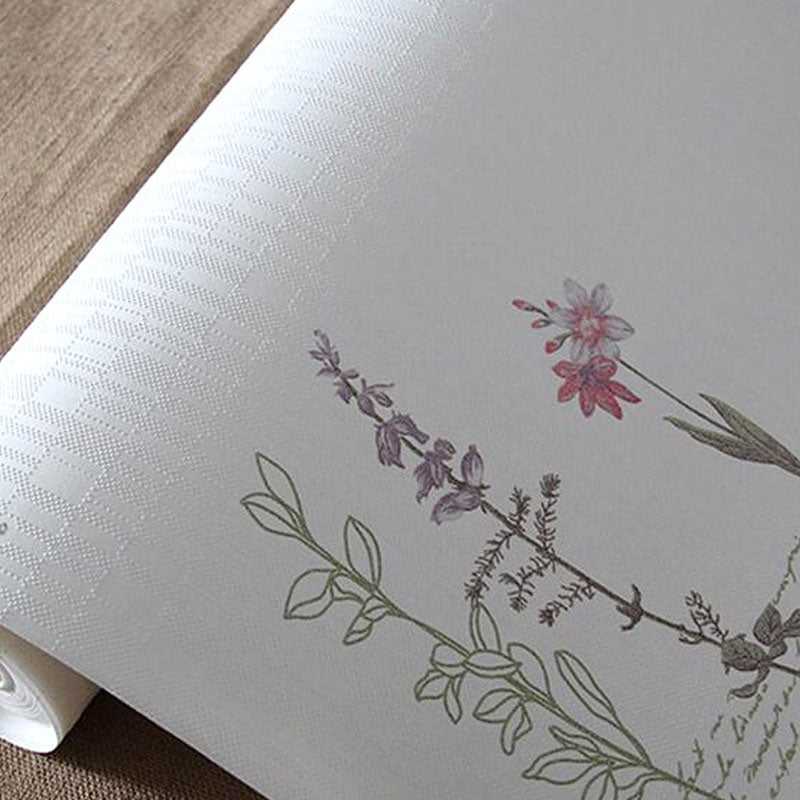 3D Print Blossom Non-Pasted Wallpaper Roll, 33'L x 20.5"W, Soft Color