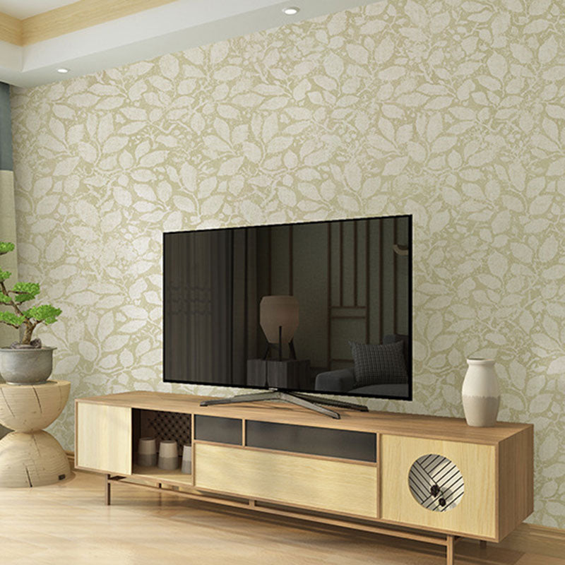 33' x 20.5" Decorative Wallpaper Coffee Shop 3D Leaf Wall Covering