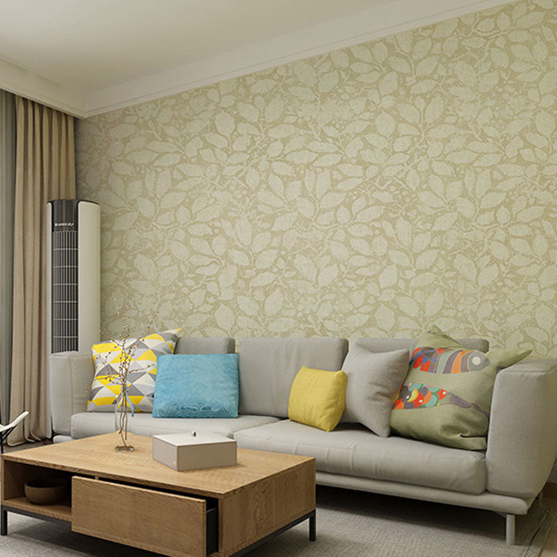 33' x 20.5" Decorative Wallpaper Coffee Shop 3D Leaf Wall Covering