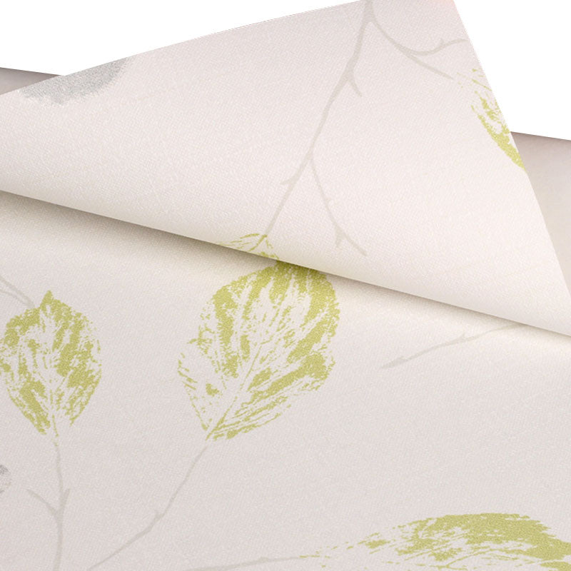 Natural Color Leaf Wallpaper Roll Decorative Non-Pasted Wall Covering, 20.5"W x 31'L