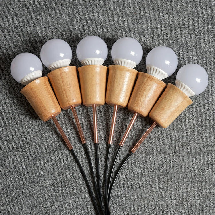 Sala de techo de tono de cúpula/cono Luz de techo colgante de estilo nórdico 3 luces iluminación colgante multicolor multicolor