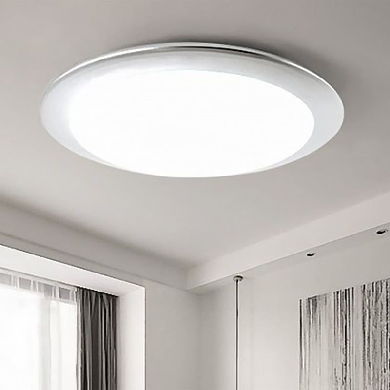 Vliegende Schotel Plafondlamp Nordic Acryl Goud/Zilver 16 "/20" Dia Geïntegreerde LED Plafondlamp voor Slaapkamer