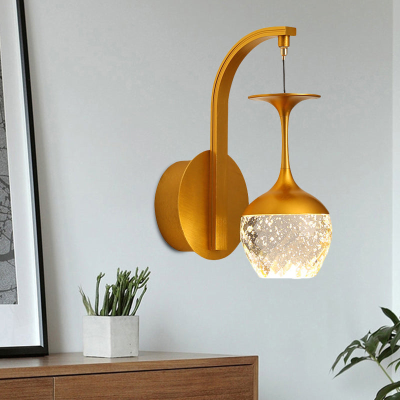 Gold Cup Forme Mur suspendu LED moderne LED METALLIQUE MUR MUR MOURT
