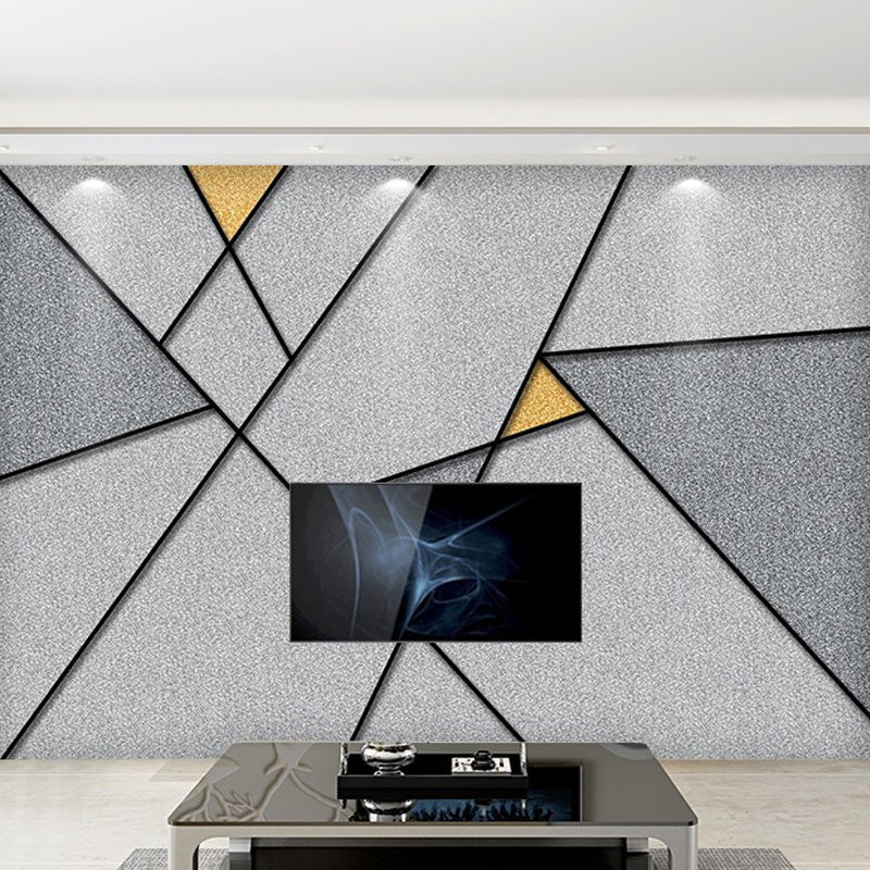 Illustration Geometries Mural Wallpaper Extra Large Wall Decor for Living Room, Made to Measure