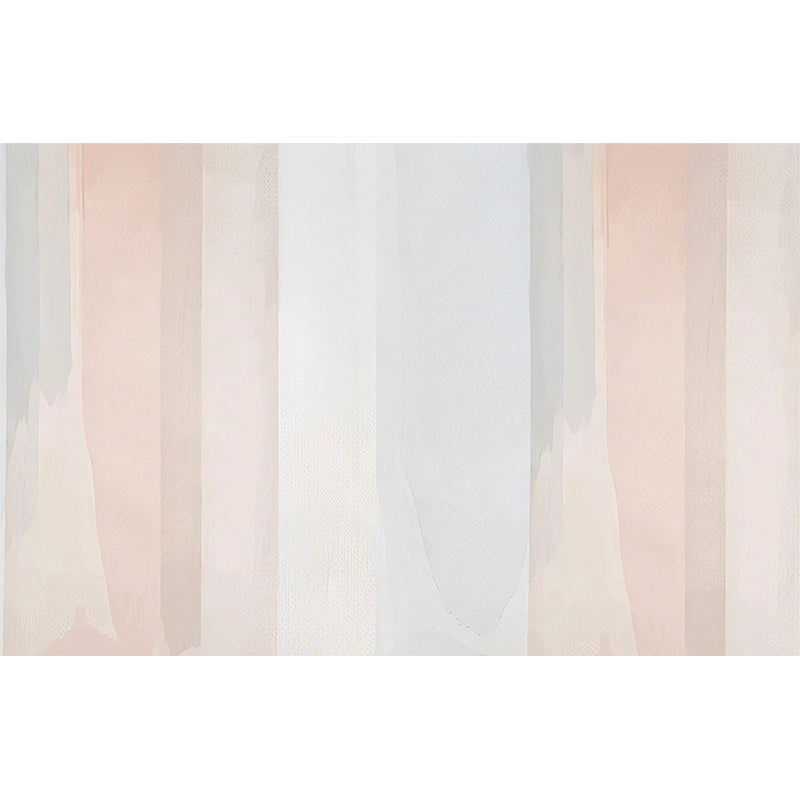 Scandinavian Ombre Wall Art for Living Room, Large Wall Mural in Orange and Blue