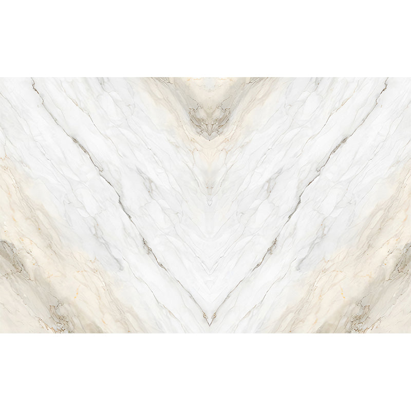 Marble Wall Covering Grey and White Minimalist Mural Wallpaper for Coffee Shop