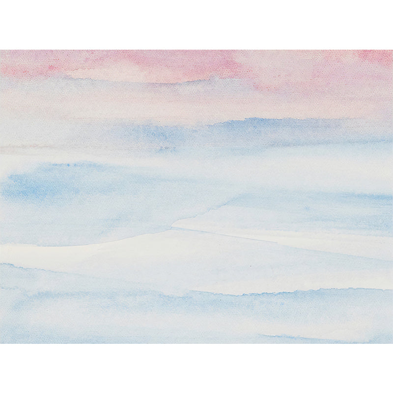 Illustration Ombre Wall Covering Extra Large Wall Mural for Coffee Shop, Personalized Size Available