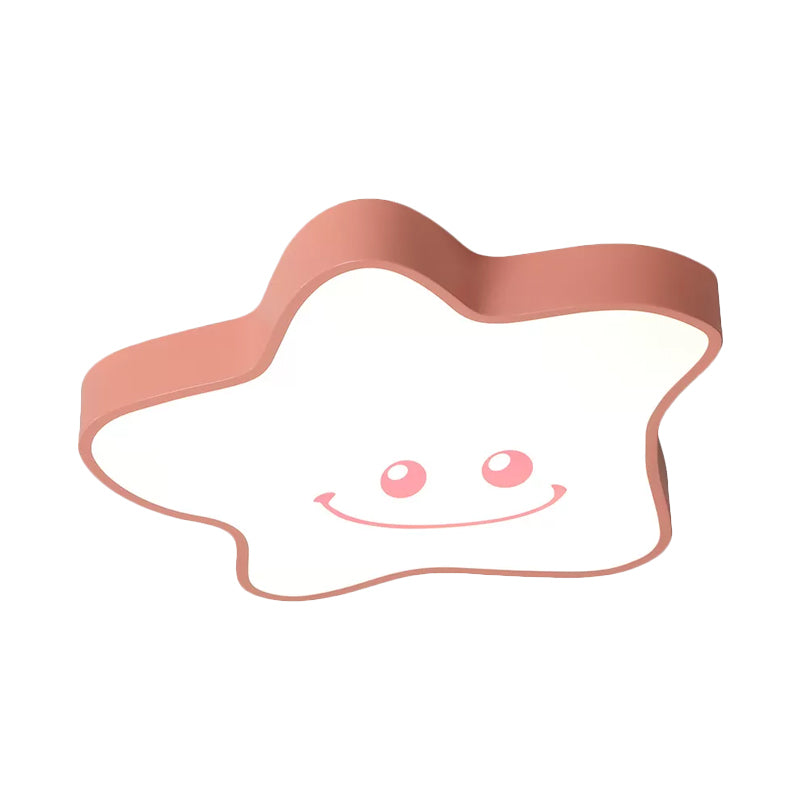 Star Nursery Plafonnier LED Acrylique Dessin Animé Plafonnier Éclairage en Lumière Chaude/Blanche