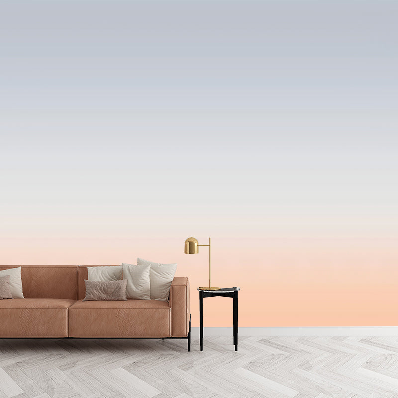 Extra Large Minimalist Wall Mural Decal in Natural Color Ombre Wall Art, Custom-Printed