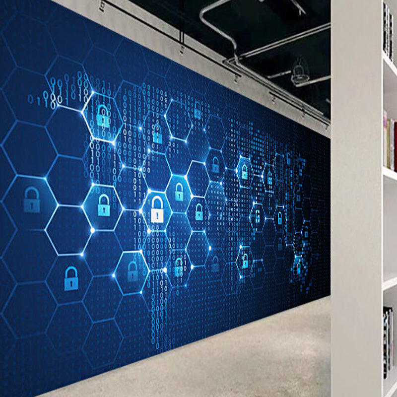 Photography Hexagon Wall Mural Decal Full Size Wall Art for Office Room, Personalized Size Available