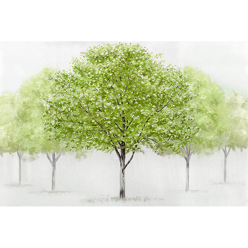 Moisture-Resistant Tall Tree Mural Wallpaper Customized Contemporary Wall Art for Home Decoration
