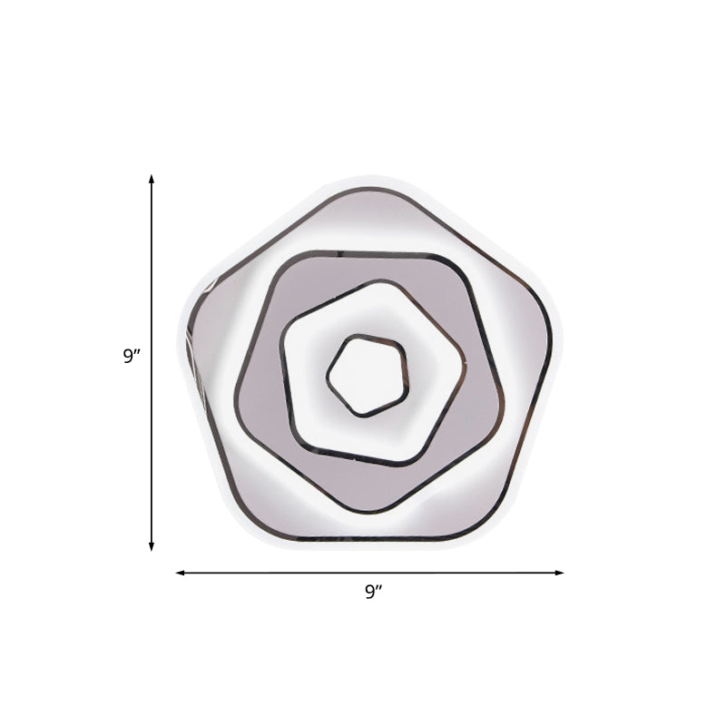 Idée d'éclairage mural rond / pentagone