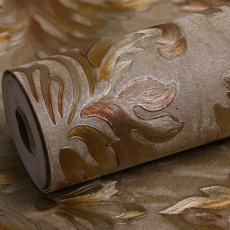 Classic Damask Design Wall Art for Bedroom Decoration, 20.5"W x 33'L Wall Art in Light Color