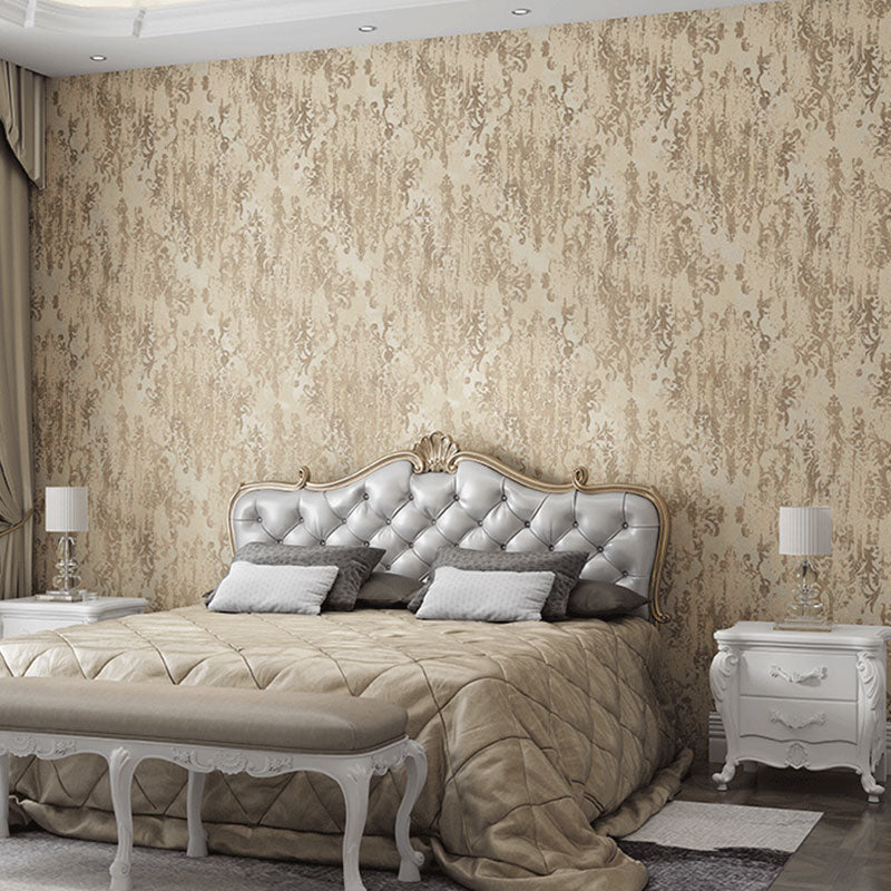 Classic Damasque Wallpaper Roll for Accent Wall in Pastel Color, 20.5-inch x 33-foot