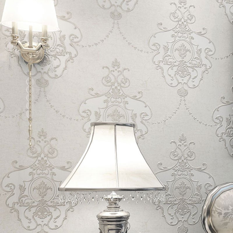 Nostalgic Floral Look Wall Art in Pastel Color Home Decoration Wallpaper Roll, 57.1 sq ft.