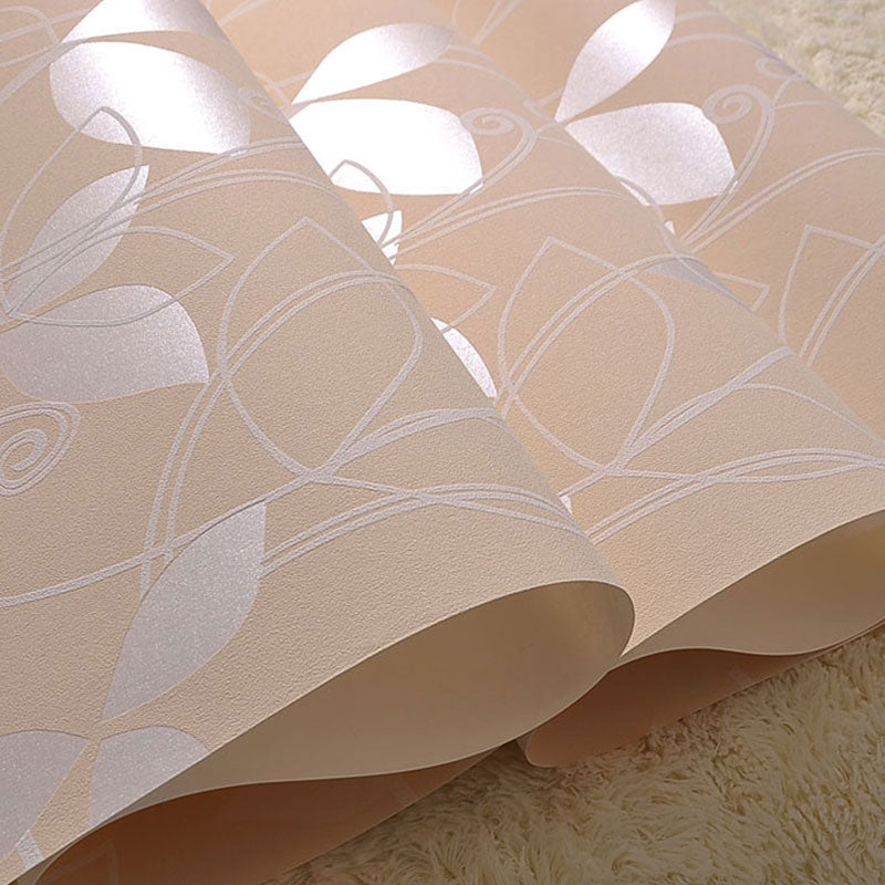 Entwined Leaves Wall Art 900 Wallpaper Roll for Girl's Bedroom, 33-foot x 20.5-inch