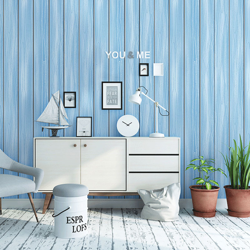 Minimalistische verticale streep wanddecoratie in zachte kleuren woonkamerbehangrol, 33 ft. x 20,5 inch
