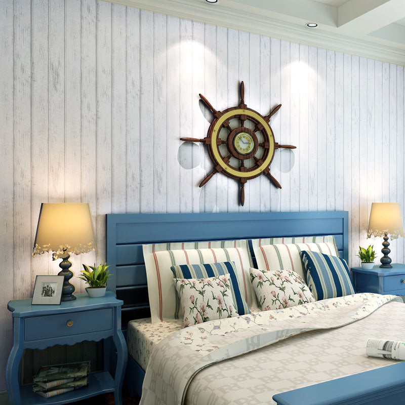 Retro Wood Look Wall Covering for Living Room, 20.5"W x 31'L Wallpaper Roll in Natural Color