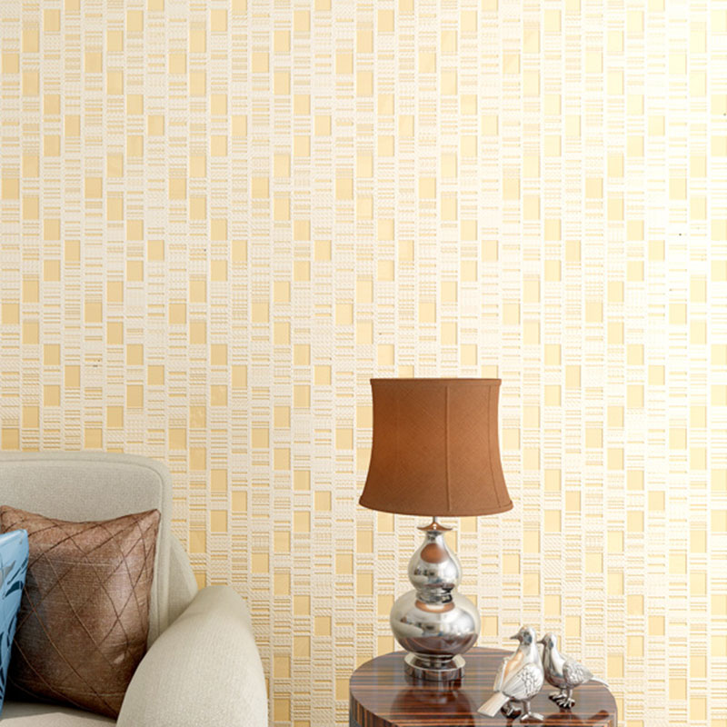 Stain-Resistant Mosaic Tile Wall Covering Non-Woven Fabric Wallpaper for Accent Wall, Non-Pasted
