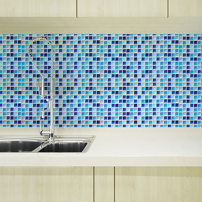 Mosaikfliesen-Wandverkleidung in natürlicher Farbe, nordische Tapetenrolle für Badezimmerdekoration, selbstklebend
