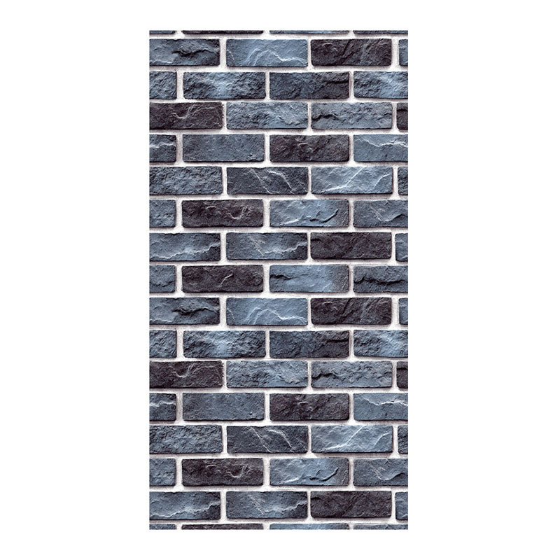 Brickwork Wallpaper Roll in Dark Color Non-Woven Fabric Wall Art for Home Decoration, 57.1 sq ft.
