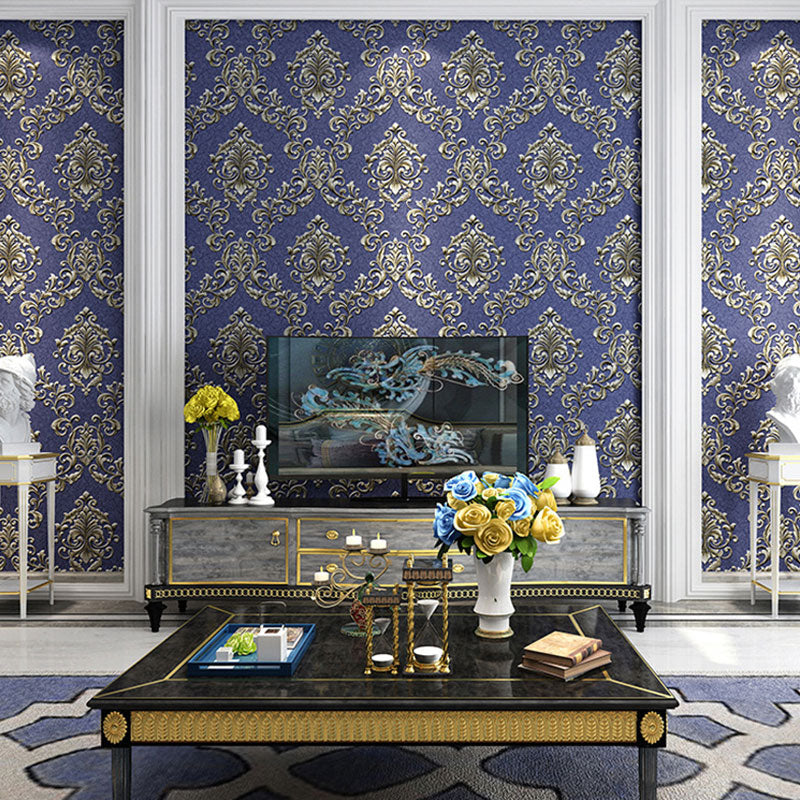 Damast Design behangrol in natuurlijke kleur, klassieke wandbekleding voor slaapkamerdecoratie