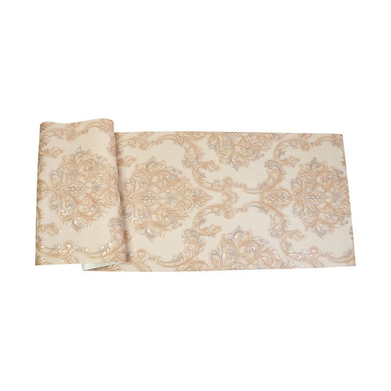 Rouleau de papier peint en plâtre de couleur neutre, motif floral, pour décoration intérieure, 33 pi x 20,5 po