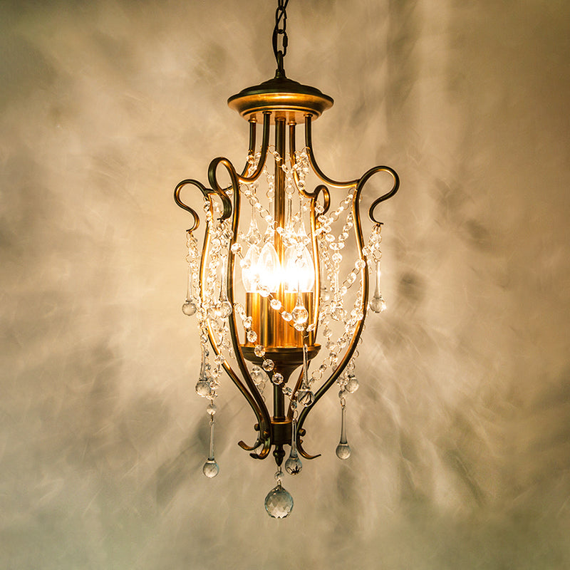 Lampada ad olio sospendere a sospensione tradizionale a 4 luci sfarina a 4 palle lampadario soffitto in oro