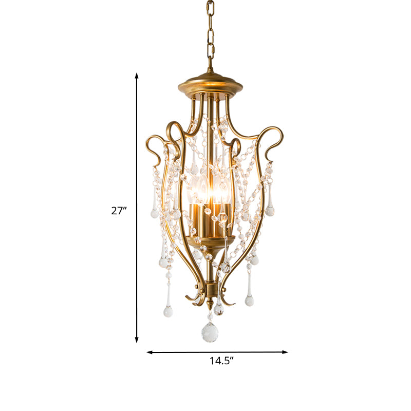Lampada ad olio sospendere a sospensione tradizionale a 4 luci sfarina a 4 palle lampadario soffitto in oro