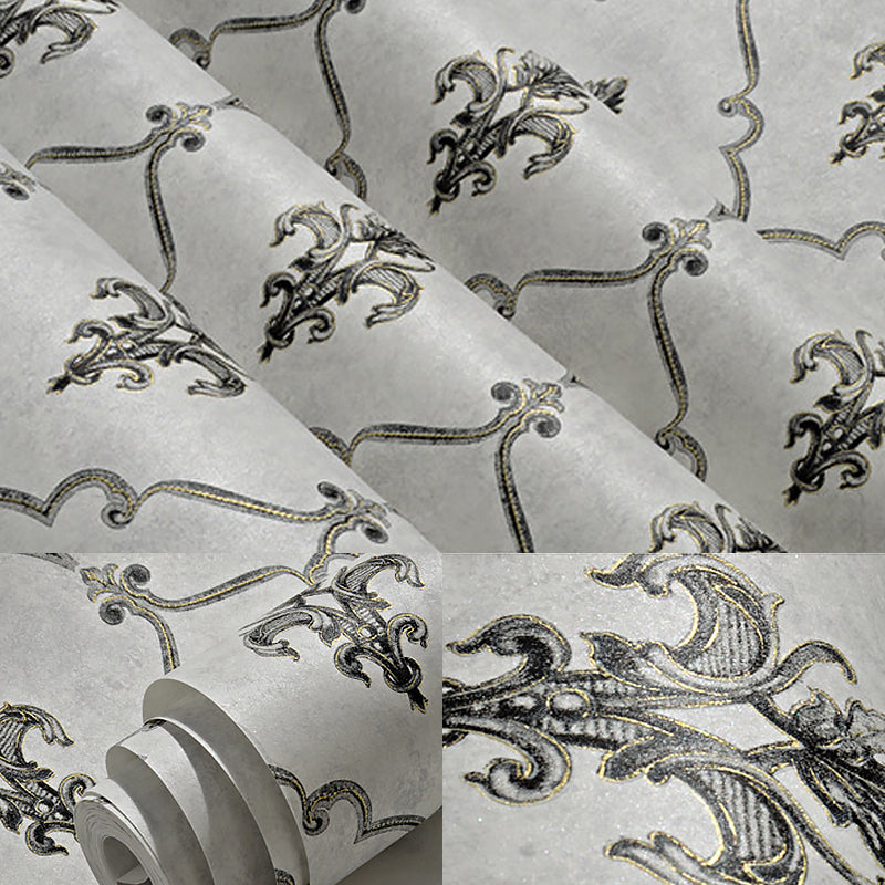 20.5"W x 33'L Scandinavian Simple Damasque Non-Pasted Wallpaper in Natural Color