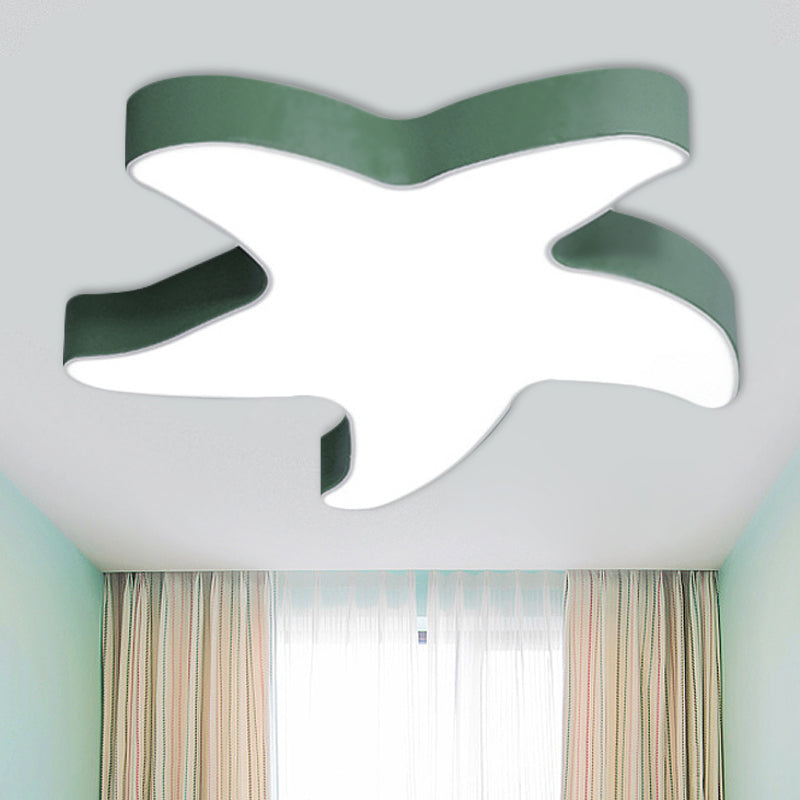 Lámpara de techo acrílica de color caramelo con montaje empotrado de estrella de mar Macaron Loft