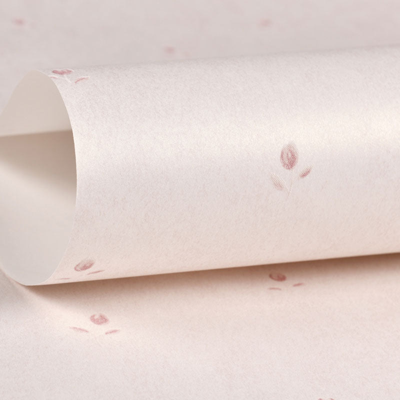 Waterproofing Dense Flower Pattern Wallpaper 31' x 20.5" Simple Wall Covering for Girl's Bedroom