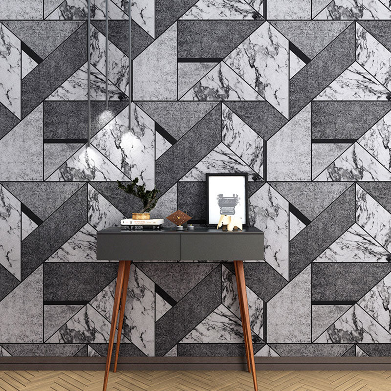 Moderne Tapetenrolle in neutralen Farben, 20,5" x 33', Farbblock-Wandkunst für die Dekoration von Cafés