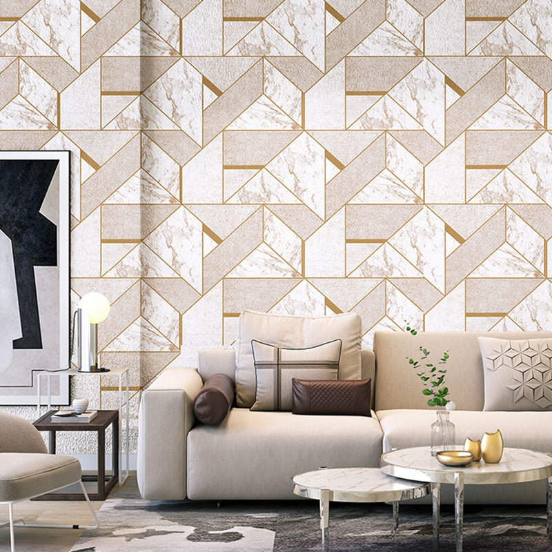 Moderne Tapetenrolle in neutralen Farben, 20,5" x 33', Farbblock-Wandkunst für die Dekoration von Cafés