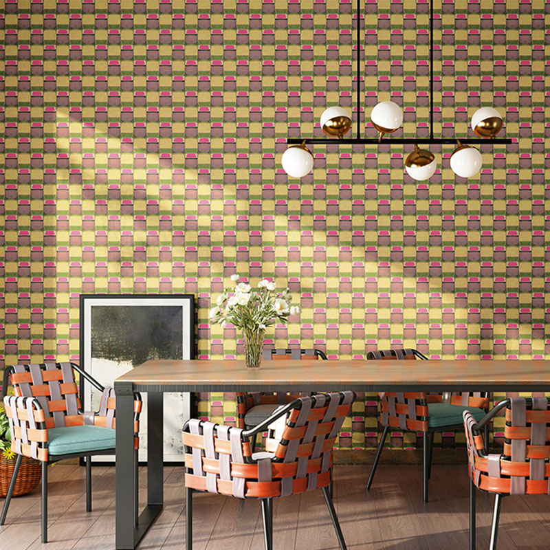 Nordic Geometries Wallpaper Roll for Bathroom Decoration Lines Wall Art, 57.1 sq ft.