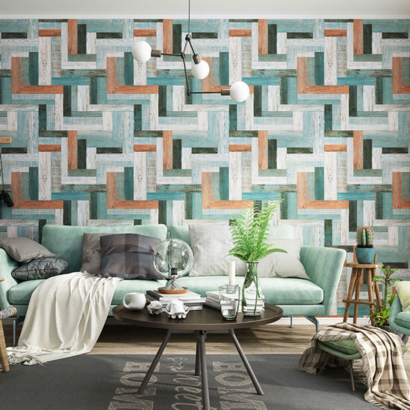 Simple Color Block Wallpaper Roll for Dining Room, Soft Color, 20.5-inch x 33-foot