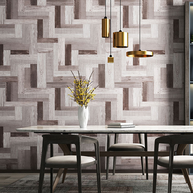 Simple Color Block Wallpaper Roll for Dining Room, Soft Color, 20.5-inch x 33-foot