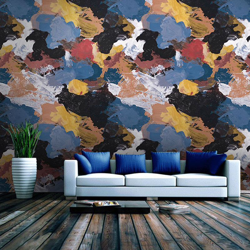 Oil Painting Wallpaper Roll for Gallery Decoration, Dark Blue, 20.5-inch x 33-foot