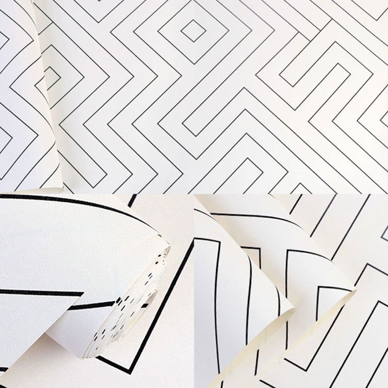 Decorative Lattice Wall Art Plaster Minimalist Wallpaper Roll for Home Decoration