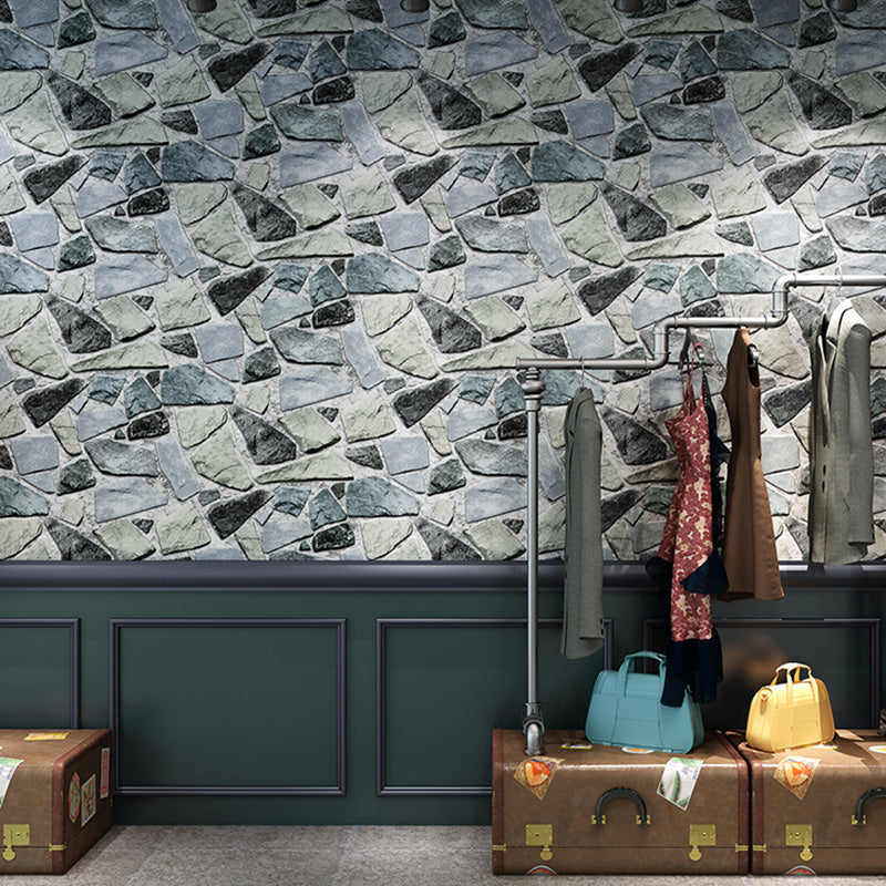 Vintage Brick Effect Wall Covering in Natural Color Living Room Wallpaper Roll, 57.1 sq ft.