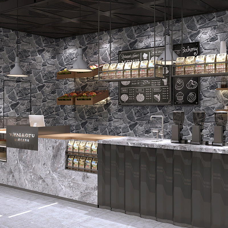 Vintage Brick Effect Wall Covering in Natural Color Living Room Wallpaper Roll, 57.1 sq ft.