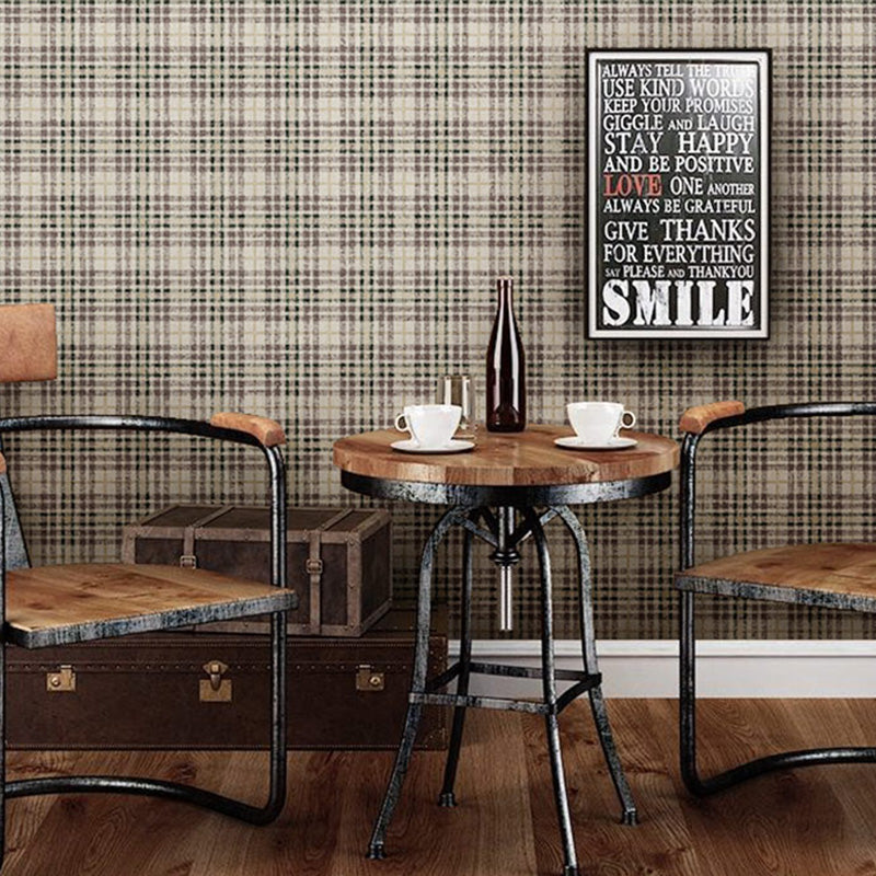 Imprägnierende Gitter-Tapetenrolle, 33' x 20,5" Vintage-Wandverkleidung für Heimdekoration, nicht beklebt