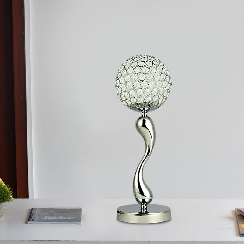 Sala de estudio Tabla de estudio Lámpara Contemporánea Contemporánea Led de Nightsand de LED de cristal Insertado