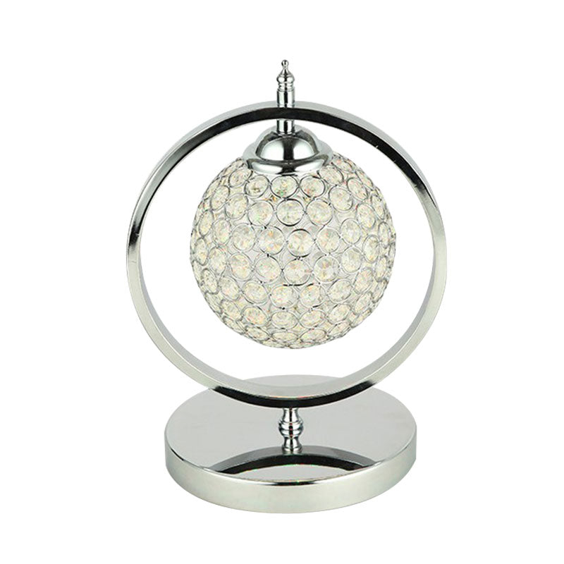 Lámpara de mesa nocturna de Chrome Global Lámpara de estudio Minimalista de la sala de estudio LED de corte a mano