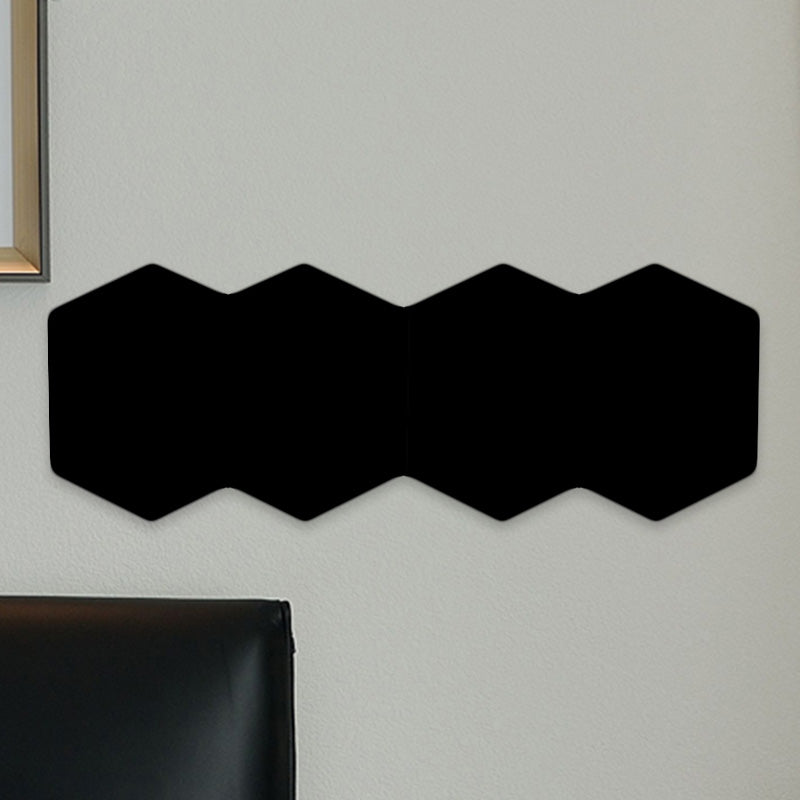 Moderna LED de 2/3/4 LED Montaje negro Hexágono Hexagon Luz montada con sombra de aluminio, luz de color RGB