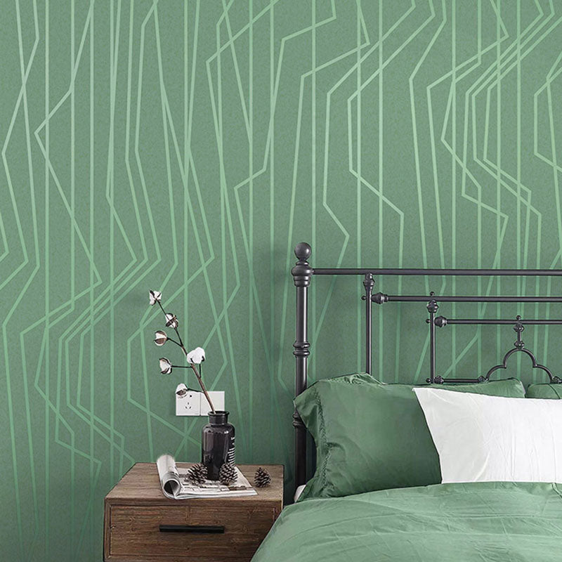 20.5" x 33' Minimalist Wallpaper Roll for Coffee Shop Decoration with Linear Design in Soft Color